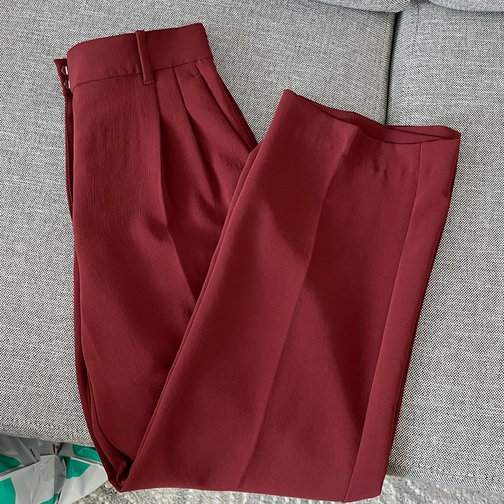 Wilfred Burgundy Pants